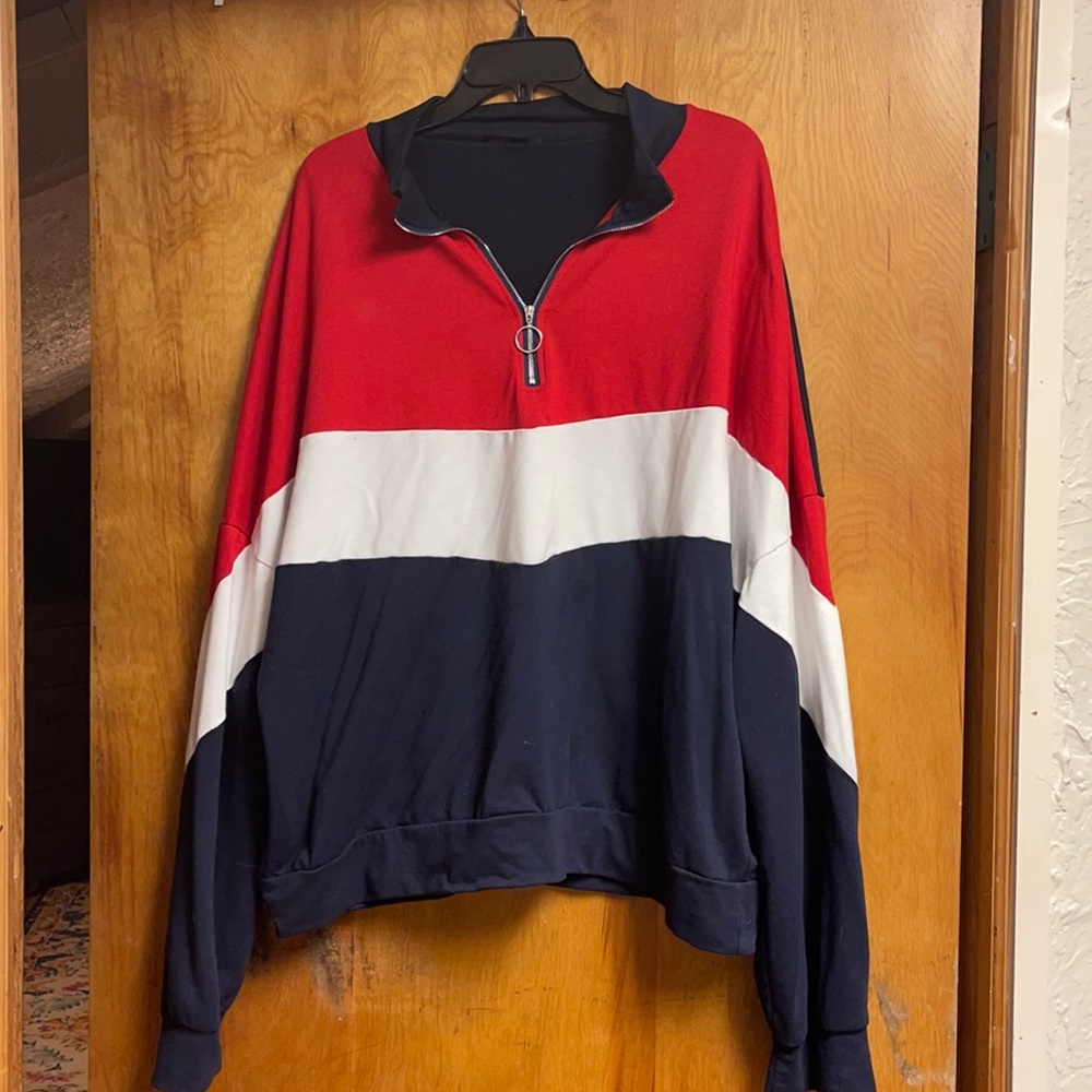 Shein Quarter-zip pullover